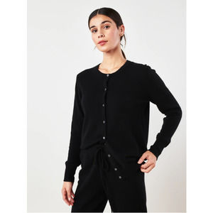 NWT Quince Cashmere Cardigan Sweater Medium Black